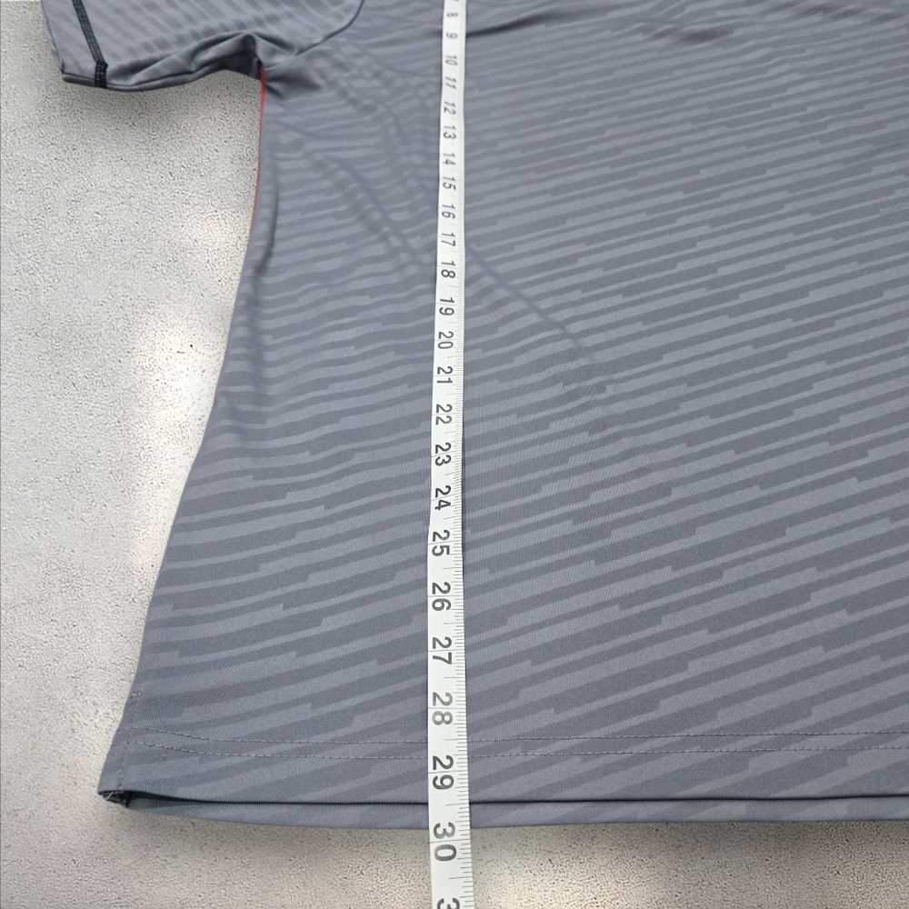 Nebraska Cornhuskers Teamā Collared Polo Red Gray Size XL - Picture 5 of 7